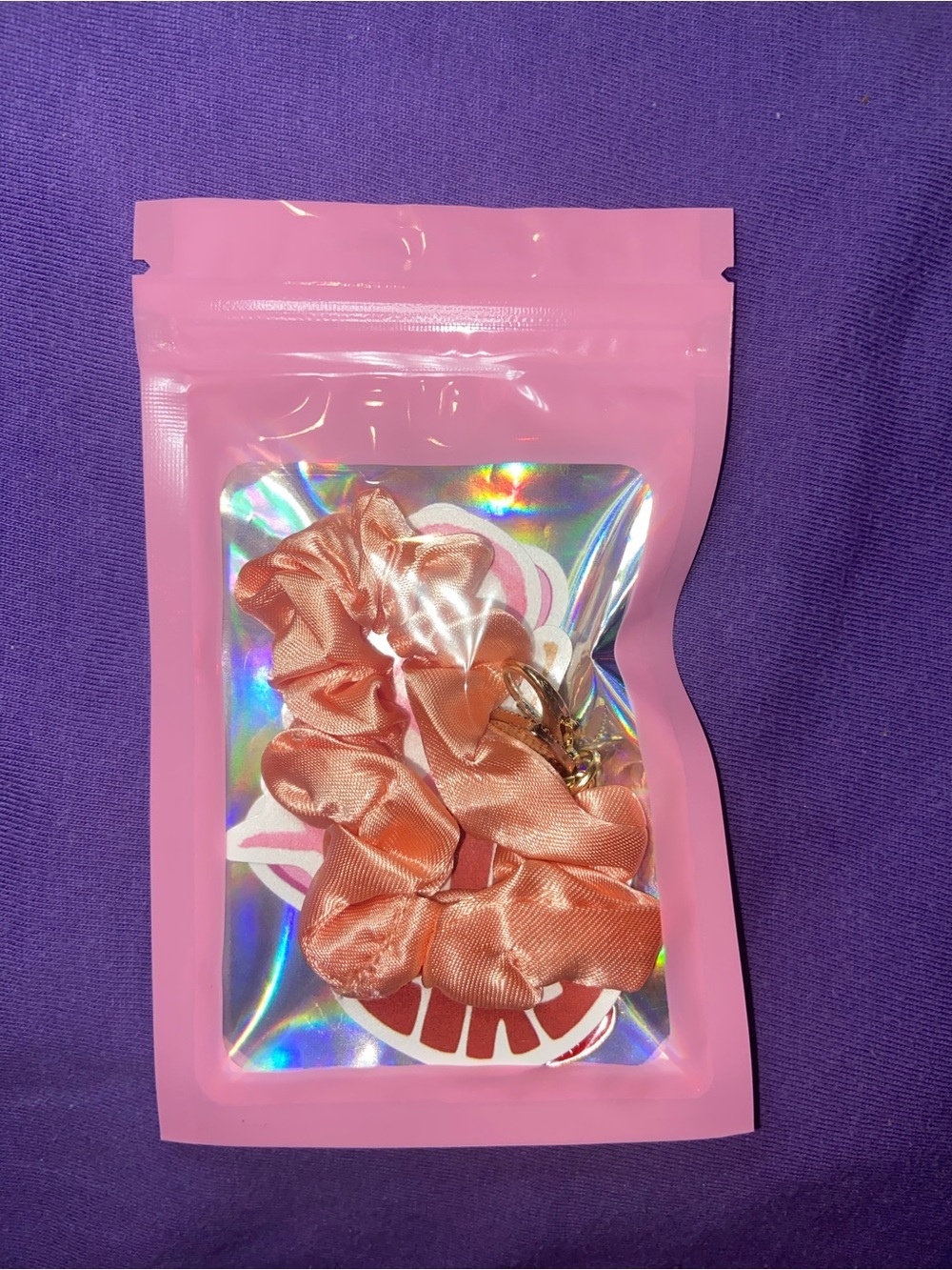 Sticker Pack With Hello Kitty Keychains and Scrunchie